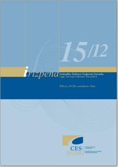 15/12 Irizpena, Euskal Autonomia Erkidegoko Kultur Ondareari buruzko Aurreproiektuari buruzkoa